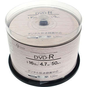 DVD-R CPRM CPRMб ǡ&ӥǥб(4.7GB/120min) 1-16® ۥ磻ȥץ󥿥֥(磻ɥץб) 50 ԥɥ륱 GJC47-16X50PW